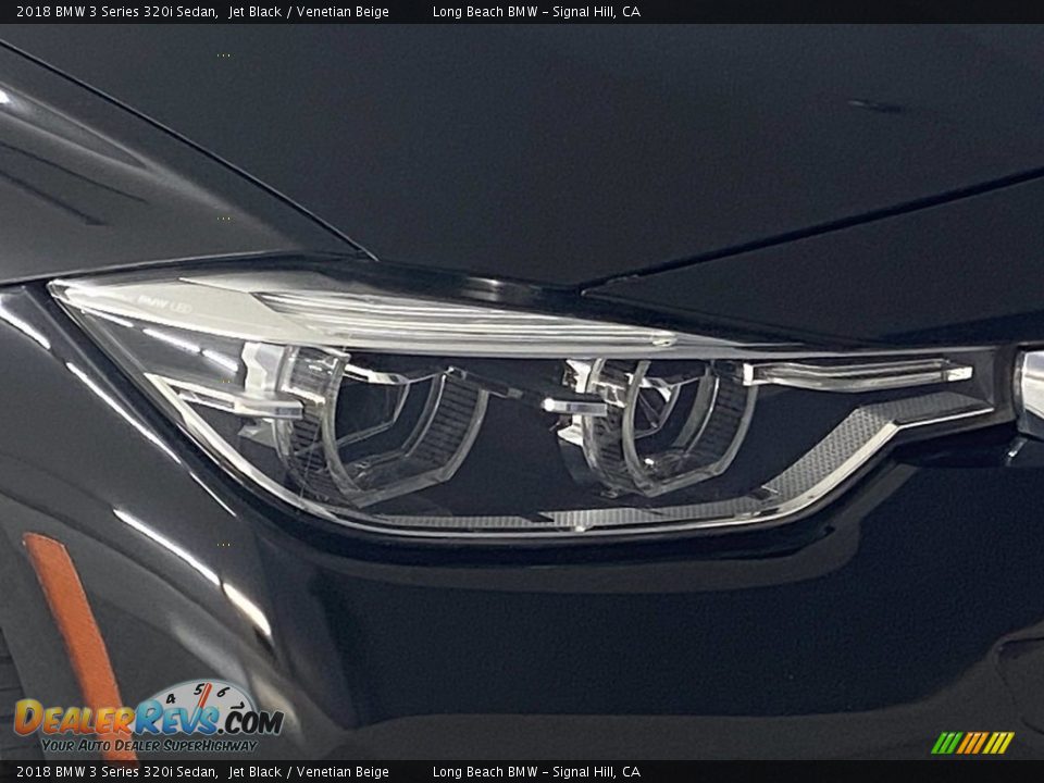 2018 BMW 3 Series 320i Sedan Jet Black / Venetian Beige Photo #6