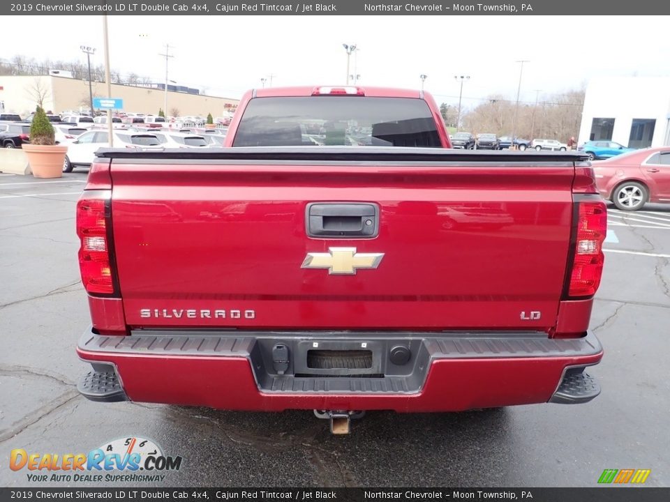 2019 Chevrolet Silverado LD LT Double Cab 4x4 Cajun Red Tintcoat / Jet Black Photo #6