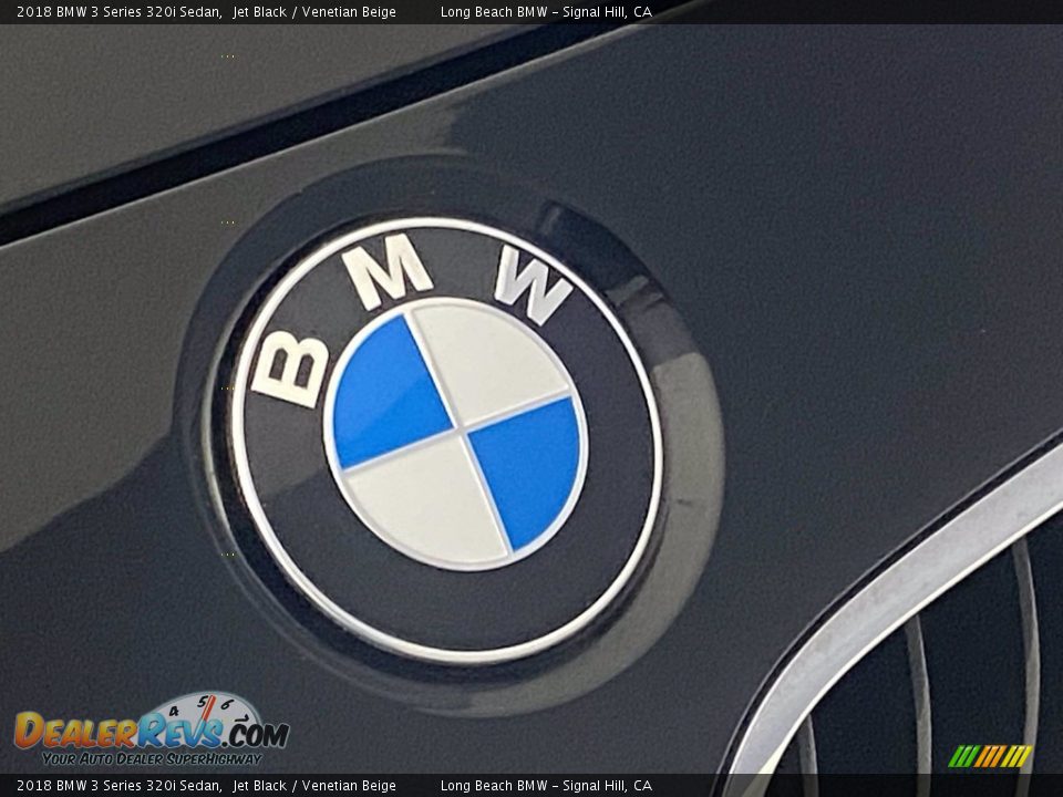 2018 BMW 3 Series 320i Sedan Jet Black / Venetian Beige Photo #7