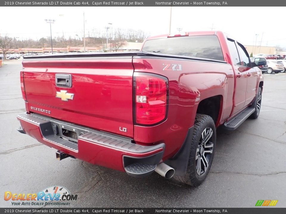 2019 Chevrolet Silverado LD LT Double Cab 4x4 Cajun Red Tintcoat / Jet Black Photo #7