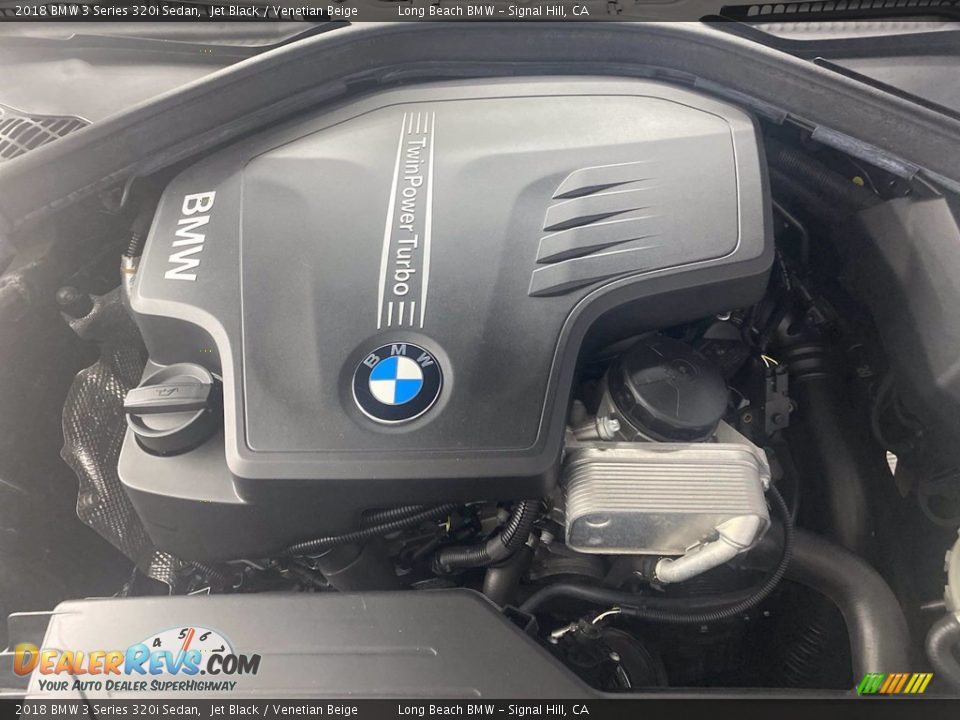2018 BMW 3 Series 320i Sedan Jet Black / Venetian Beige Photo #11