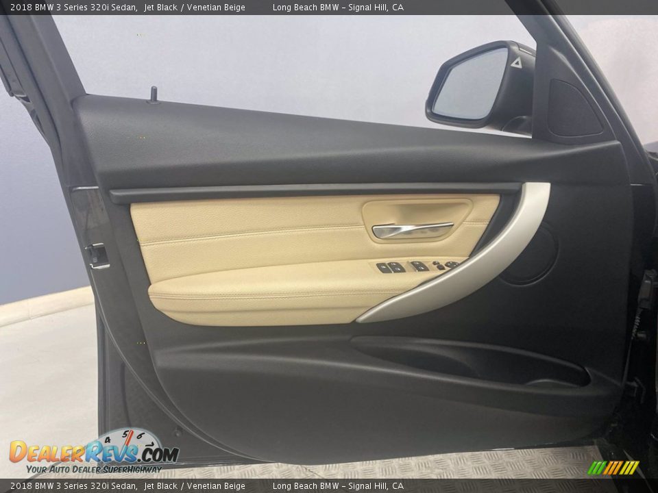 2018 BMW 3 Series 320i Sedan Jet Black / Venetian Beige Photo #12
