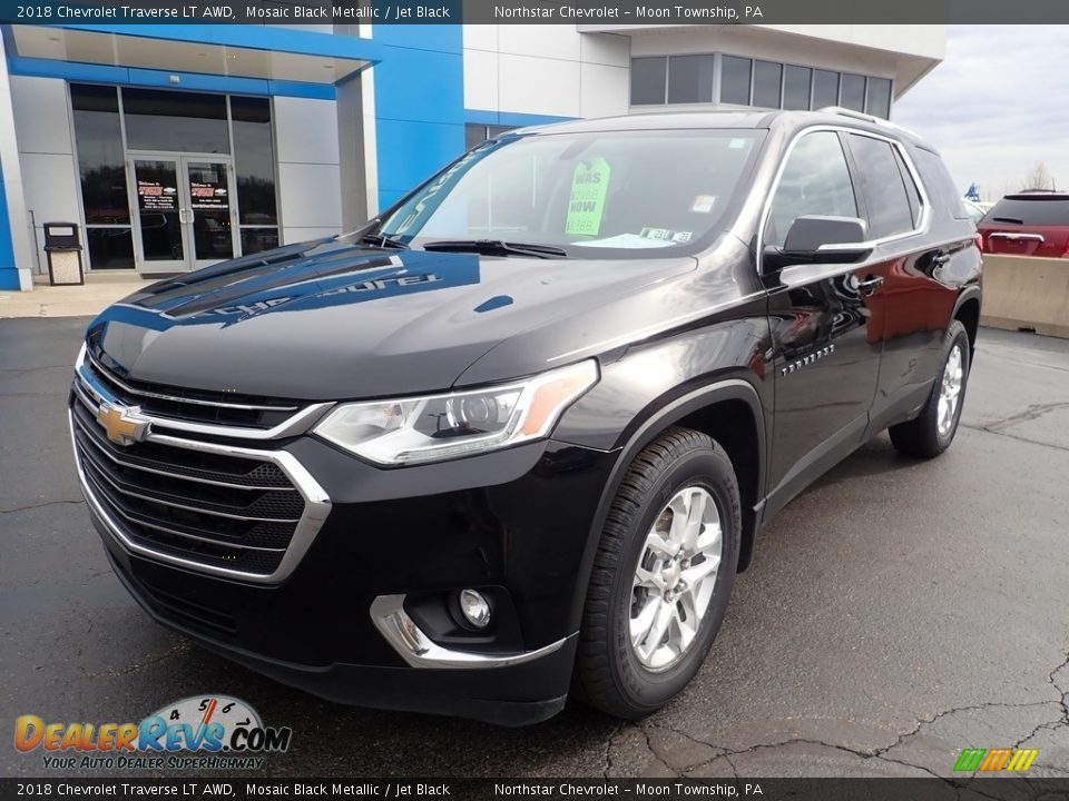 2018 Chevrolet Traverse LT AWD Mosaic Black Metallic / Jet Black Photo #2