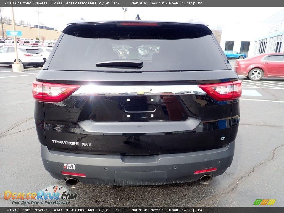 2018 Chevrolet Traverse LT AWD Mosaic Black Metallic / Jet Black Photo #6