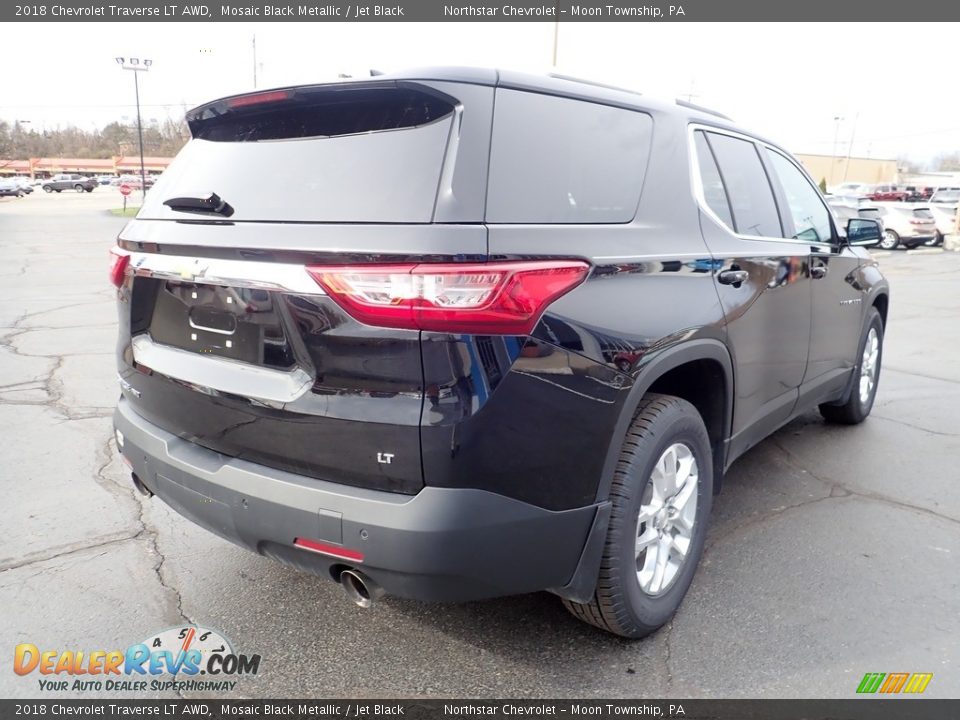 2018 Chevrolet Traverse LT AWD Mosaic Black Metallic / Jet Black Photo #8