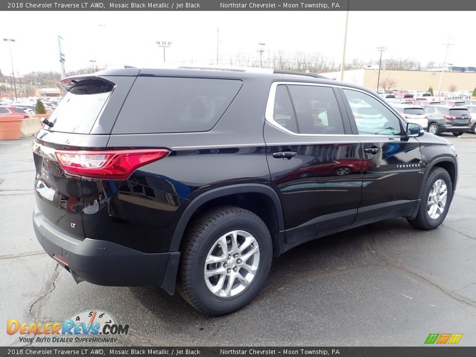 2018 Chevrolet Traverse LT AWD Mosaic Black Metallic / Jet Black Photo #9