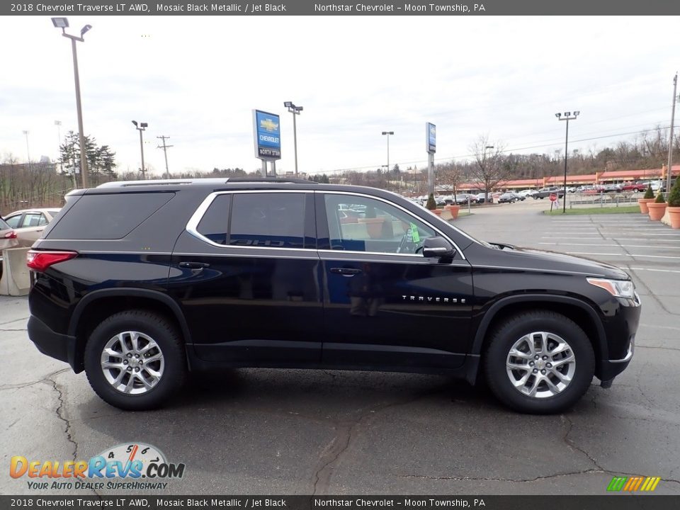 2018 Chevrolet Traverse LT AWD Mosaic Black Metallic / Jet Black Photo #10