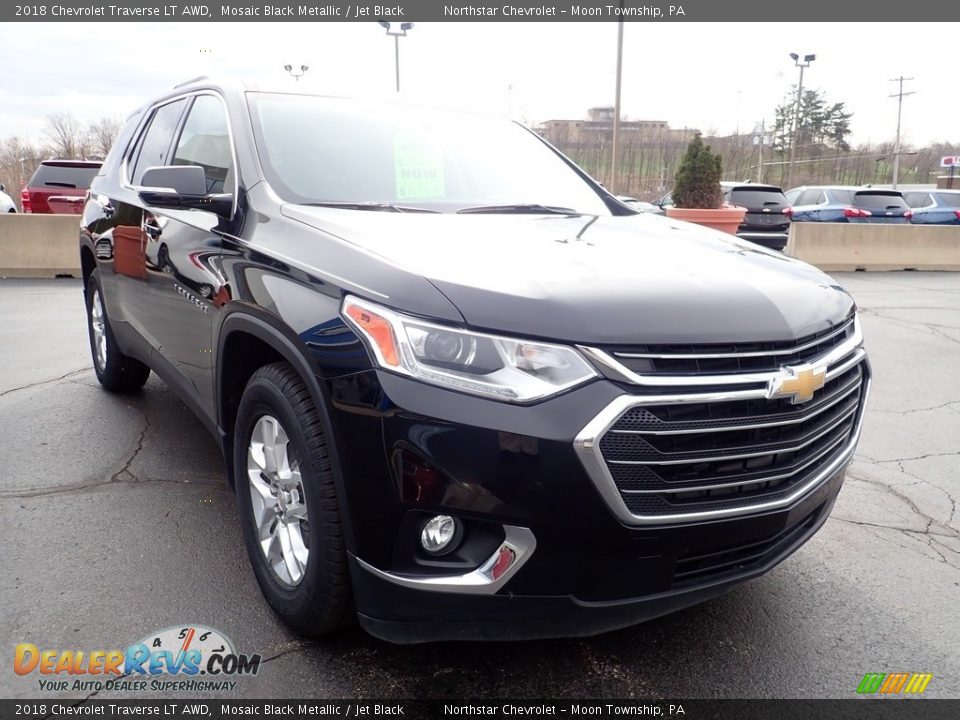 2018 Chevrolet Traverse LT AWD Mosaic Black Metallic / Jet Black Photo #12