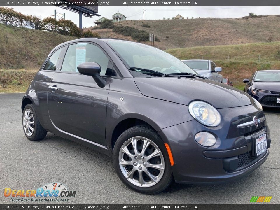 2014 Fiat 500c Pop Granito Lucente (Granite) / Avorio (Ivory) Photo #1