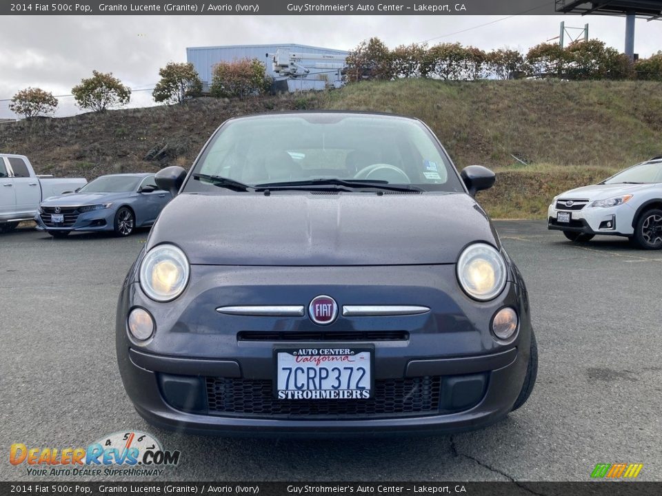 2014 Fiat 500c Pop Granito Lucente (Granite) / Avorio (Ivory) Photo #2