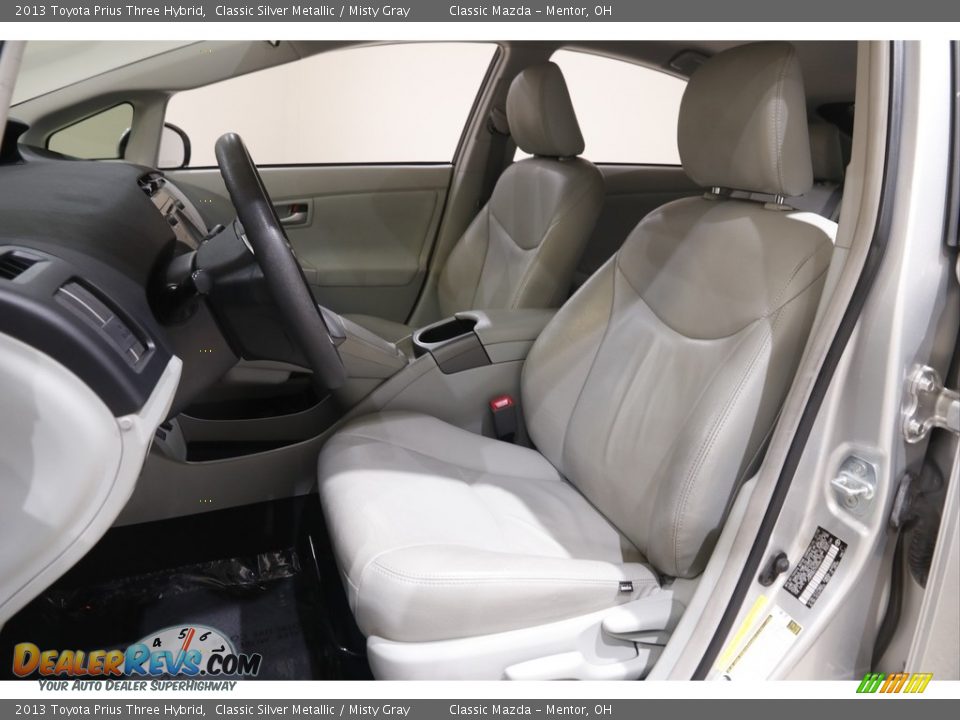 2013 Toyota Prius Three Hybrid Classic Silver Metallic / Misty Gray Photo #5