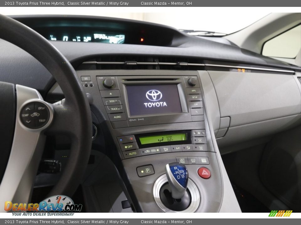 2013 Toyota Prius Three Hybrid Classic Silver Metallic / Misty Gray Photo #8