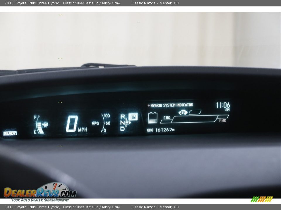 2013 Toyota Prius Three Hybrid Classic Silver Metallic / Misty Gray Photo #9