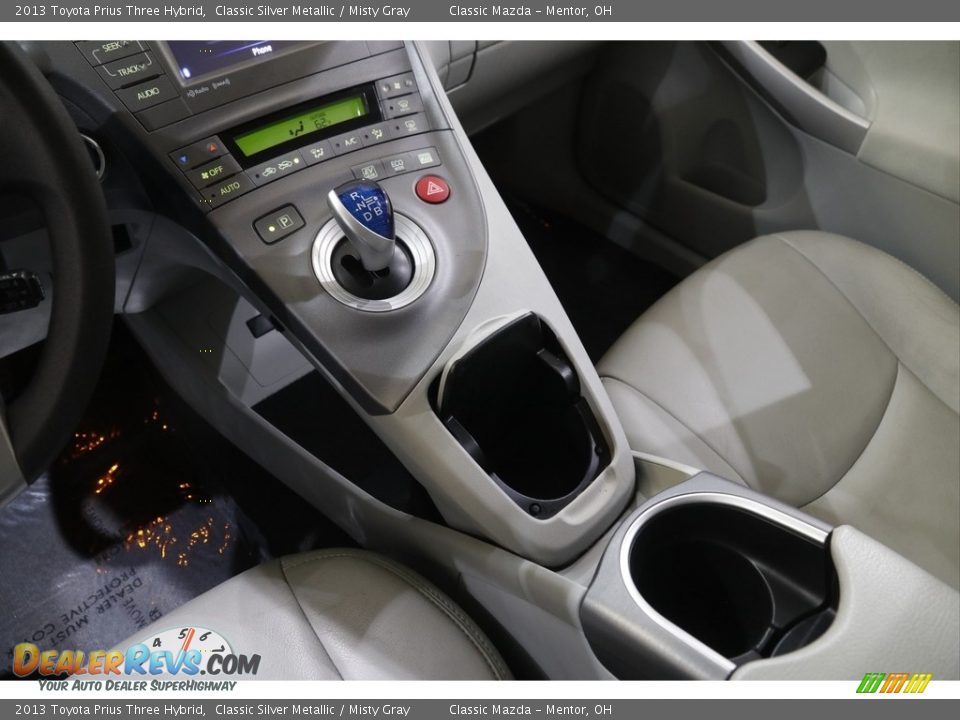 2013 Toyota Prius Three Hybrid Classic Silver Metallic / Misty Gray Photo #13
