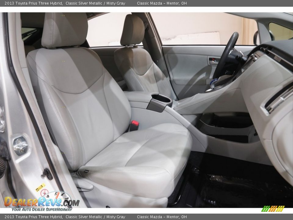2013 Toyota Prius Three Hybrid Classic Silver Metallic / Misty Gray Photo #14