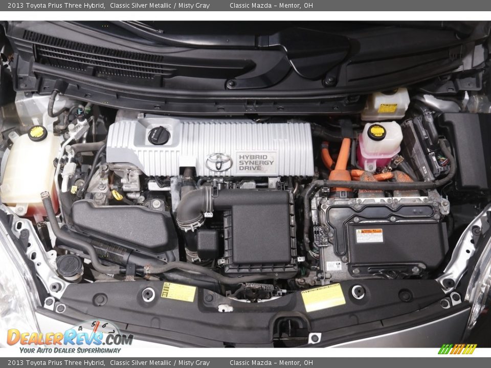 2013 Toyota Prius Three Hybrid Classic Silver Metallic / Misty Gray Photo #18
