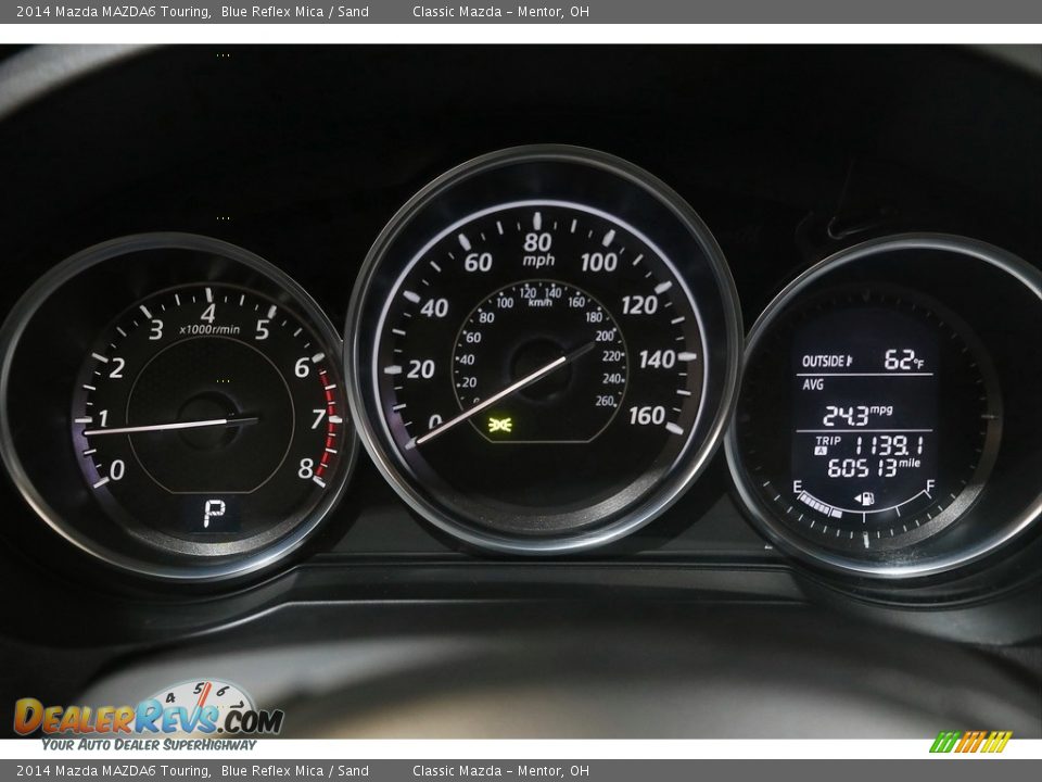 2014 Mazda MAZDA6 Touring Blue Reflex Mica / Sand Photo #8