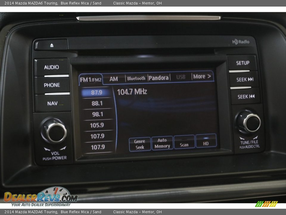 2014 Mazda MAZDA6 Touring Blue Reflex Mica / Sand Photo #10