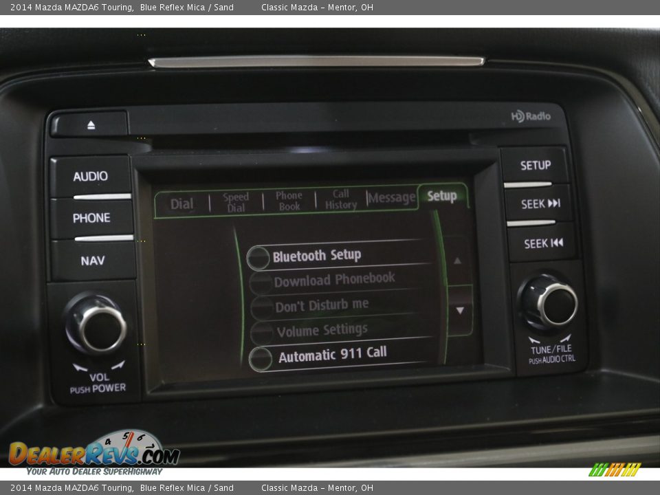 2014 Mazda MAZDA6 Touring Blue Reflex Mica / Sand Photo #11