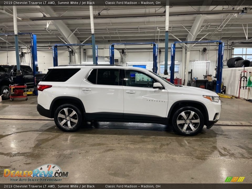 2019 Chevrolet Traverse LT AWD Summit White / Jet Black Photo #3