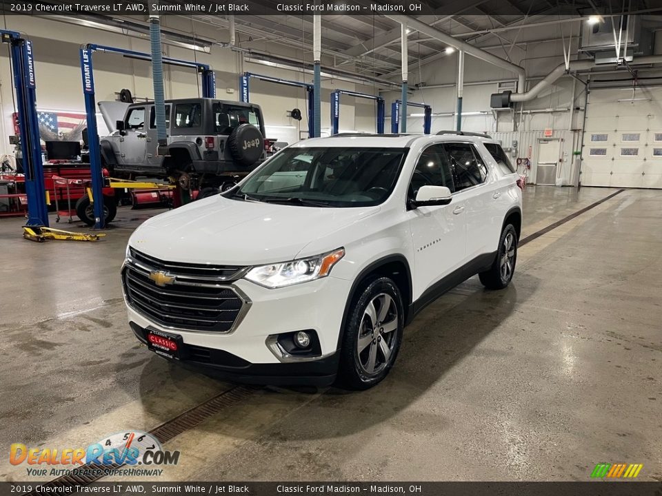 2019 Chevrolet Traverse LT AWD Summit White / Jet Black Photo #4