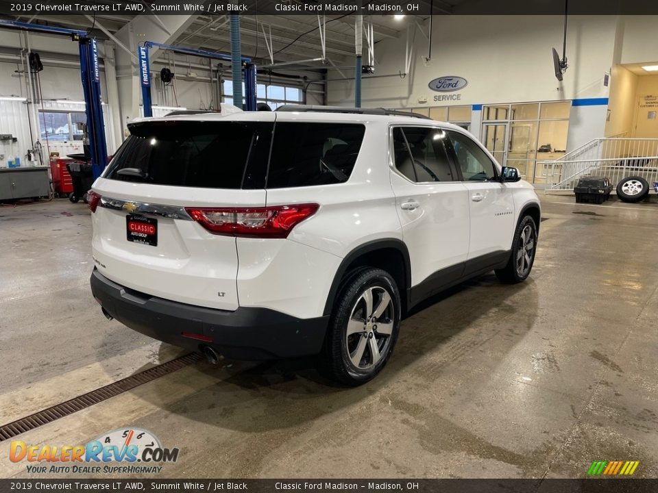 2019 Chevrolet Traverse LT AWD Summit White / Jet Black Photo #5