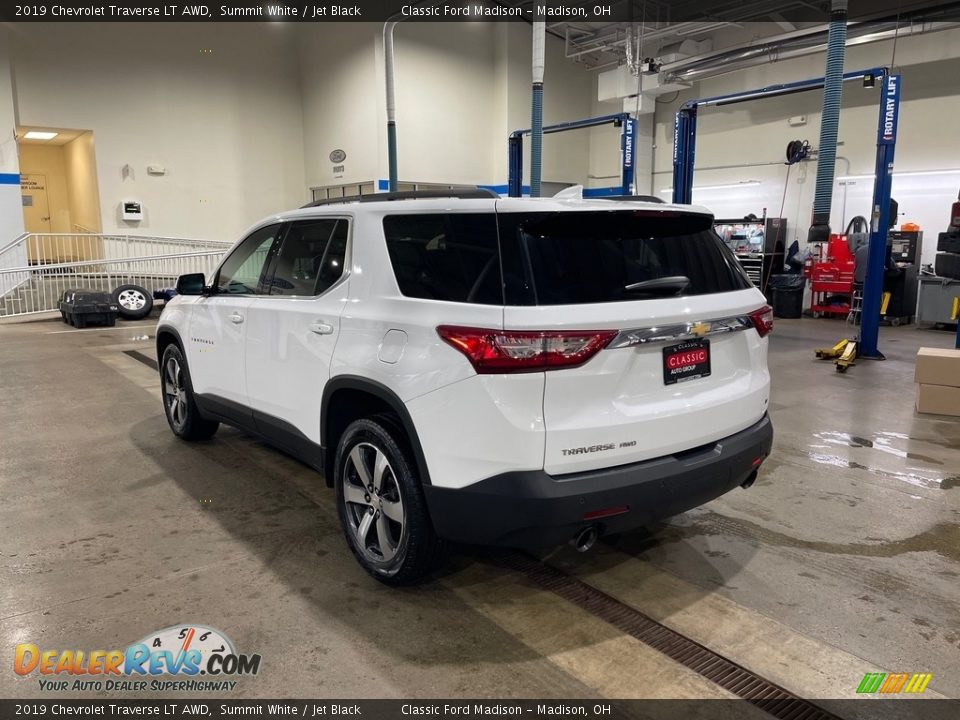 2019 Chevrolet Traverse LT AWD Summit White / Jet Black Photo #7