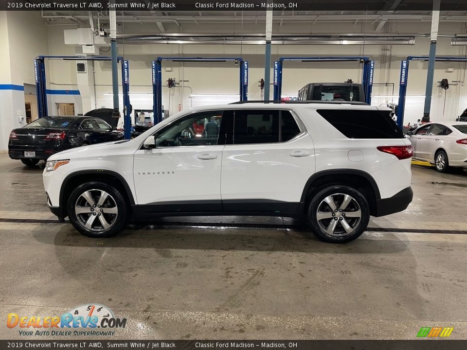 2019 Chevrolet Traverse LT AWD Summit White / Jet Black Photo #8