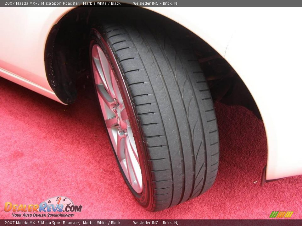 2007 Mazda MX-5 Miata Sport Roadster Marble White / Black Photo #10