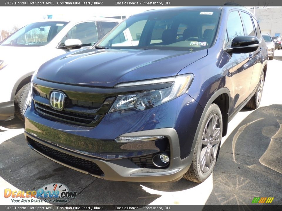 2022 Honda Pilot Sport AWD Obsidian Blue Pearl / Black Photo #1