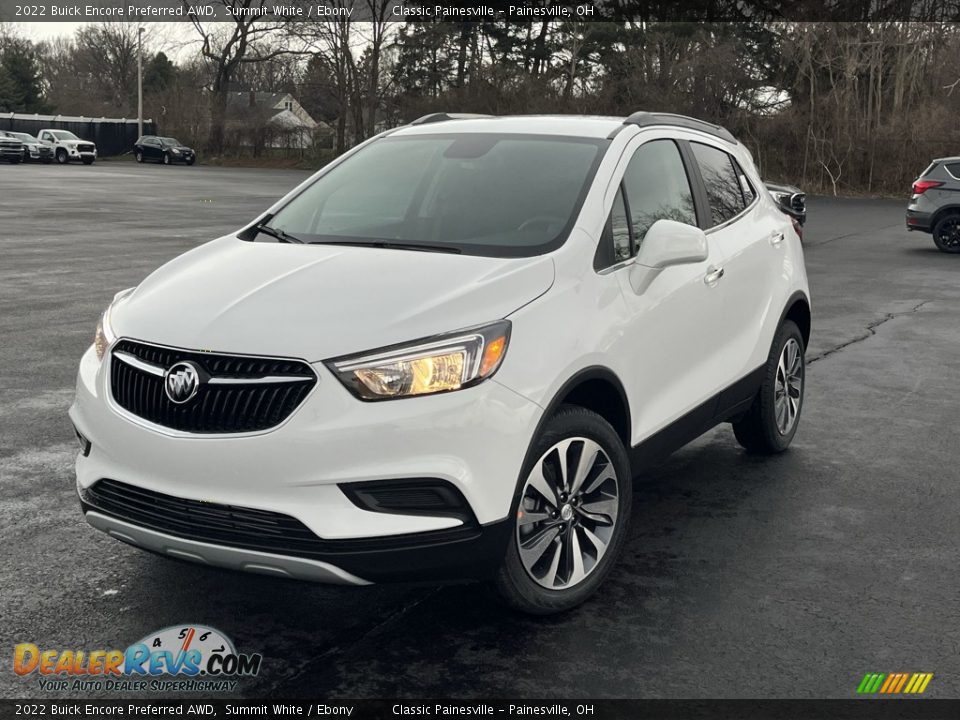 Front 3/4 View of 2022 Buick Encore Preferred AWD Photo #1