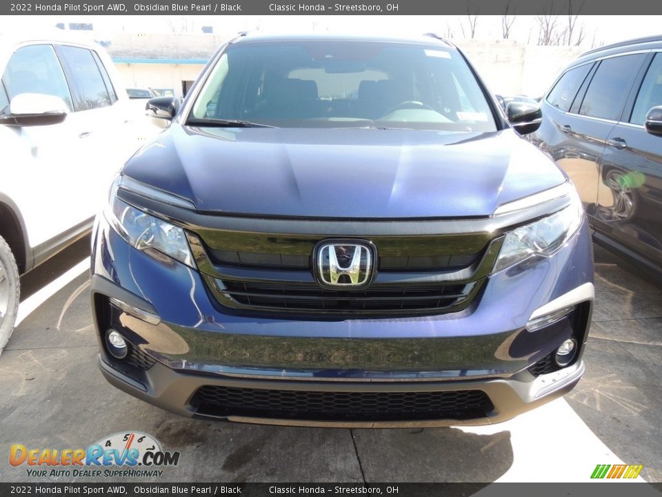 2022 Honda Pilot Sport AWD Obsidian Blue Pearl / Black Photo #2