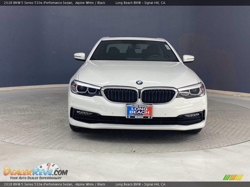 2018 BMW 5 Series 530e iPerfomance Sedan Alpine White / Black Photo #2