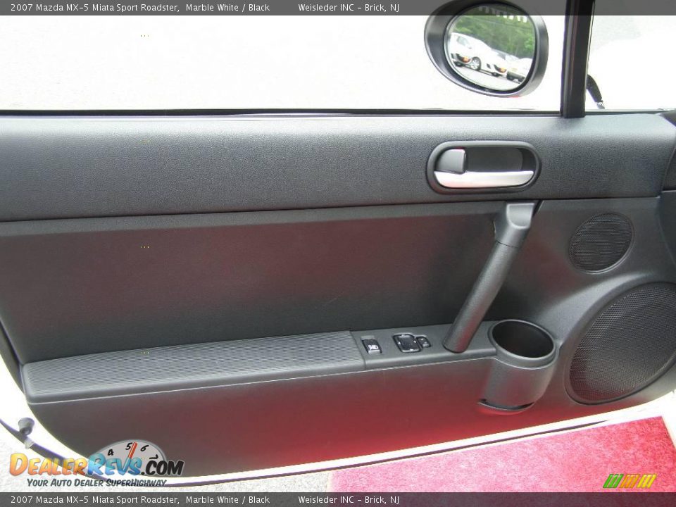 2007 Mazda MX-5 Miata Sport Roadster Marble White / Black Photo #12
