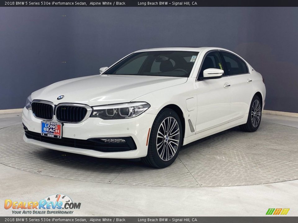 2018 BMW 5 Series 530e iPerfomance Sedan Alpine White / Black Photo #3