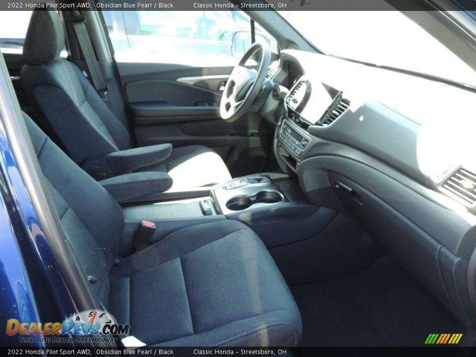 2022 Honda Pilot Sport AWD Obsidian Blue Pearl / Black Photo #6