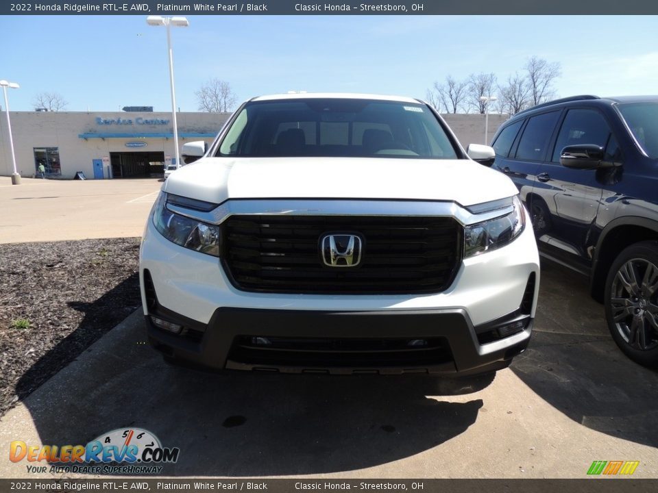 2022 Honda Ridgeline RTL-E AWD Platinum White Pearl / Black Photo #2