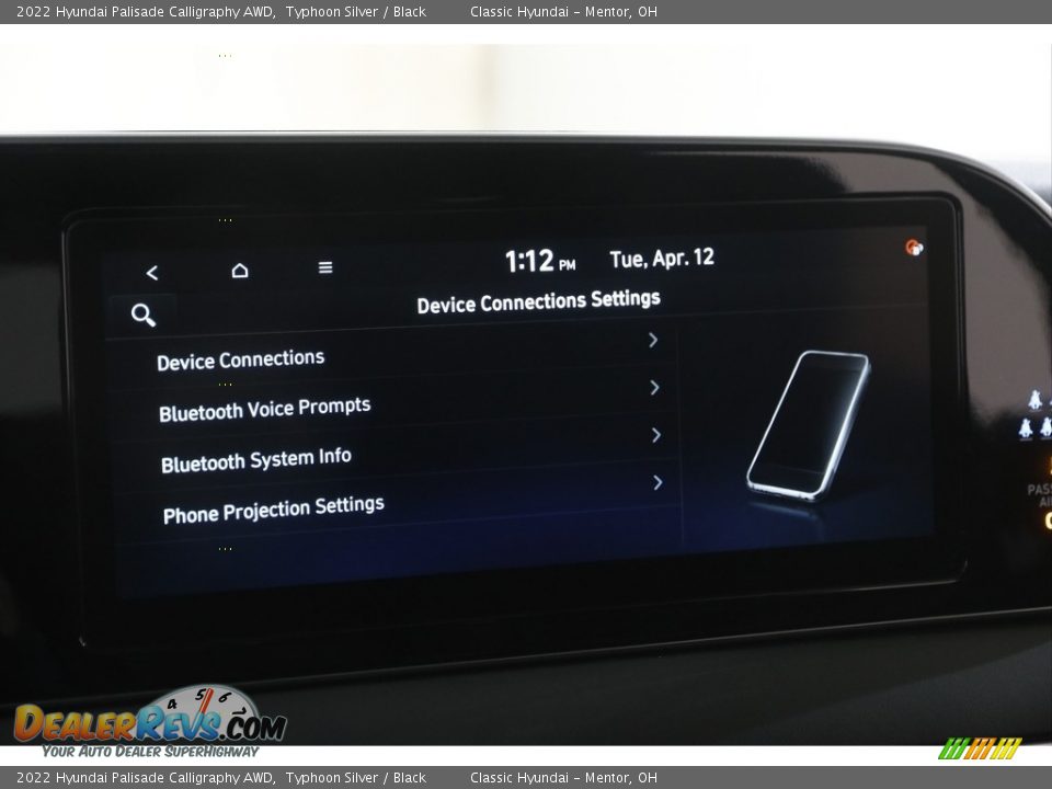 2022 Hyundai Palisade Calligraphy AWD Typhoon Silver / Black Photo #12