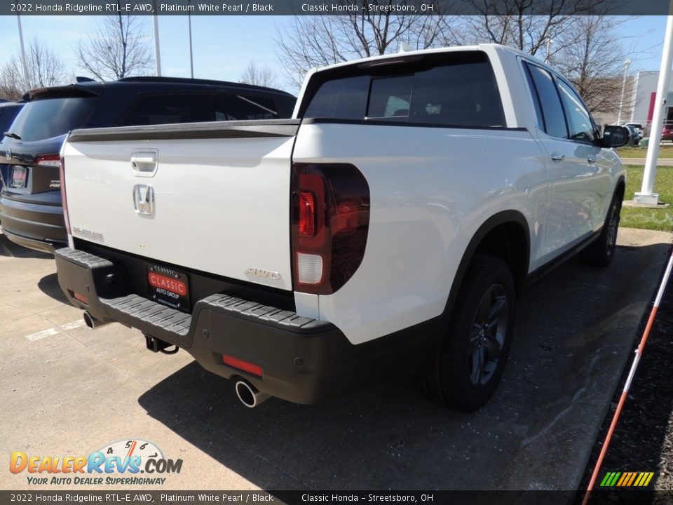 2022 Honda Ridgeline RTL-E AWD Platinum White Pearl / Black Photo #4