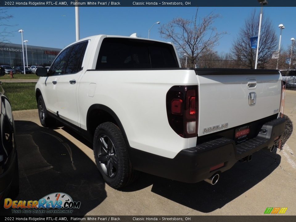 2022 Honda Ridgeline RTL-E AWD Platinum White Pearl / Black Photo #5