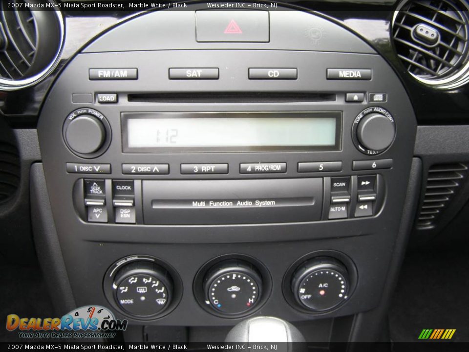 2007 Mazda MX-5 Miata Sport Roadster Marble White / Black Photo #15