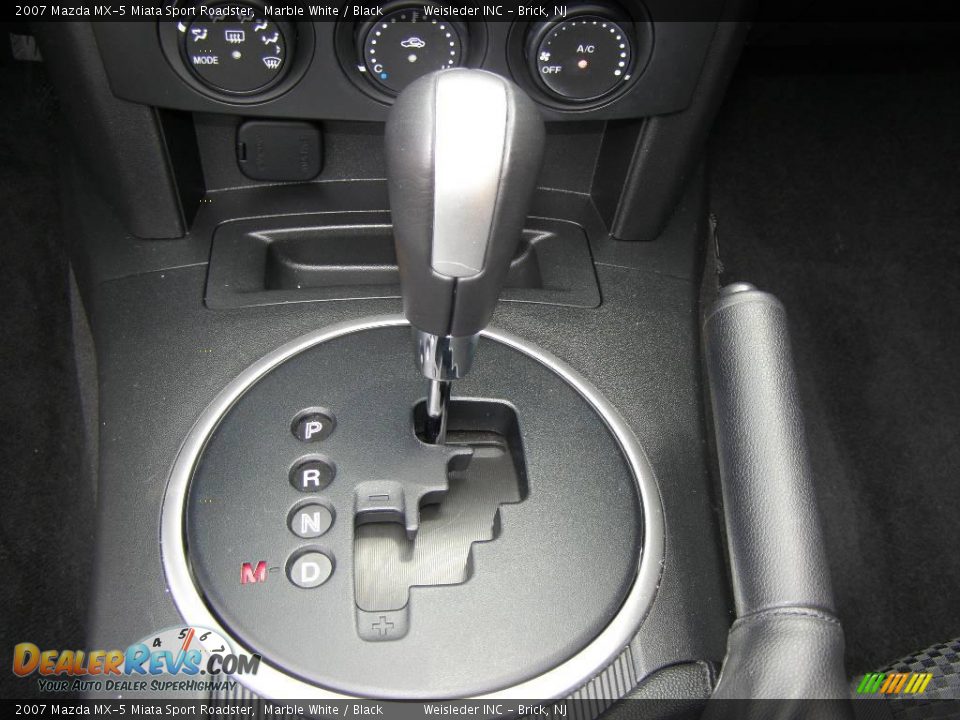 2007 Mazda MX-5 Miata Sport Roadster Marble White / Black Photo #16