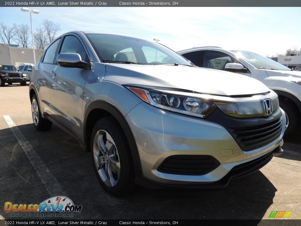 2022 Honda HR-V LX AWD Lunar Silver Metallic / Gray Photo #3