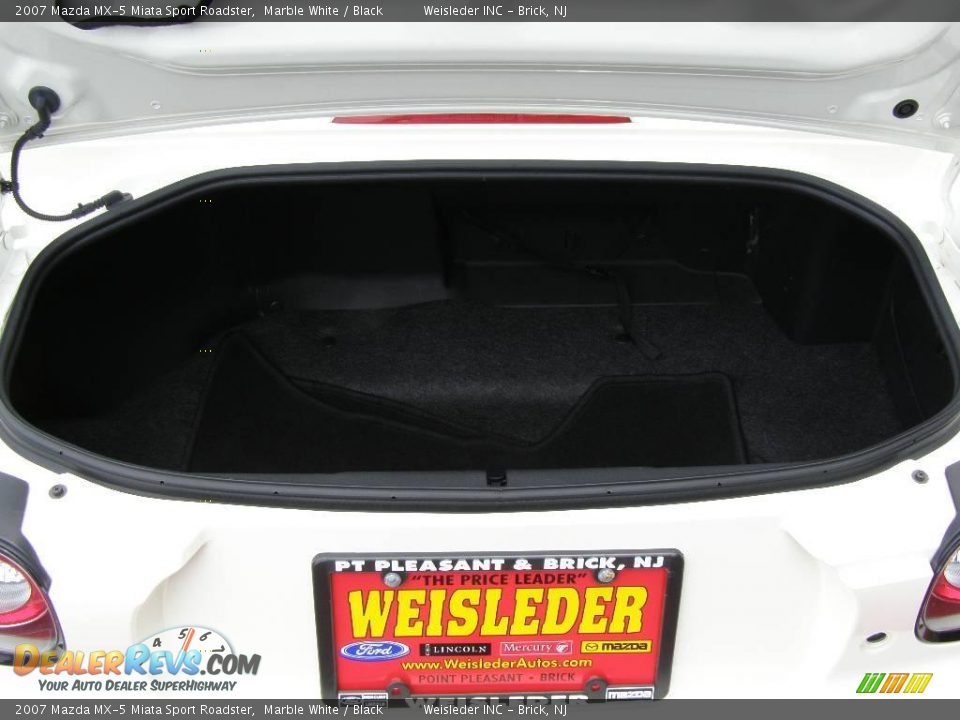 2007 Mazda MX-5 Miata Sport Roadster Marble White / Black Photo #18