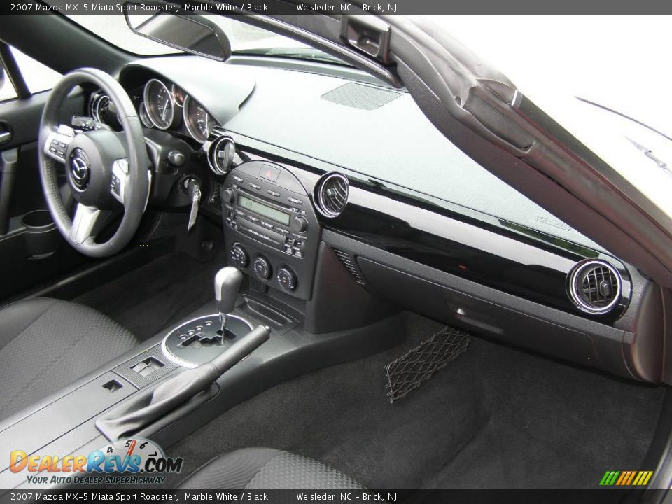 2007 Mazda MX-5 Miata Sport Roadster Marble White / Black Photo #19