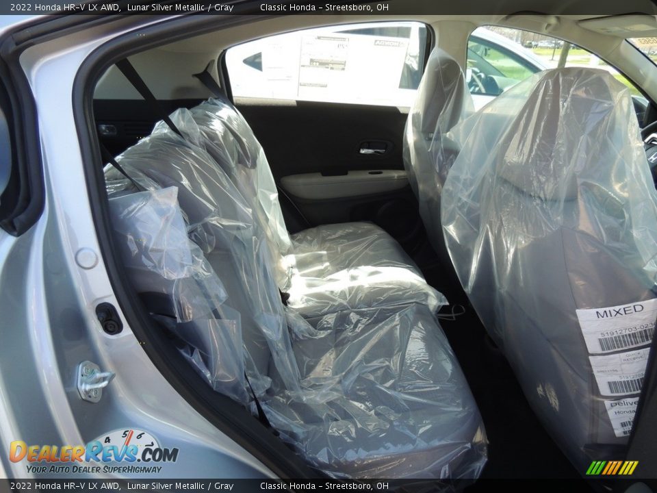 2022 Honda HR-V LX AWD Lunar Silver Metallic / Gray Photo #7