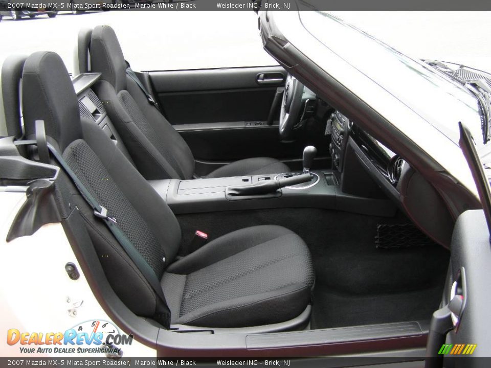 2007 Mazda MX-5 Miata Sport Roadster Marble White / Black Photo #20