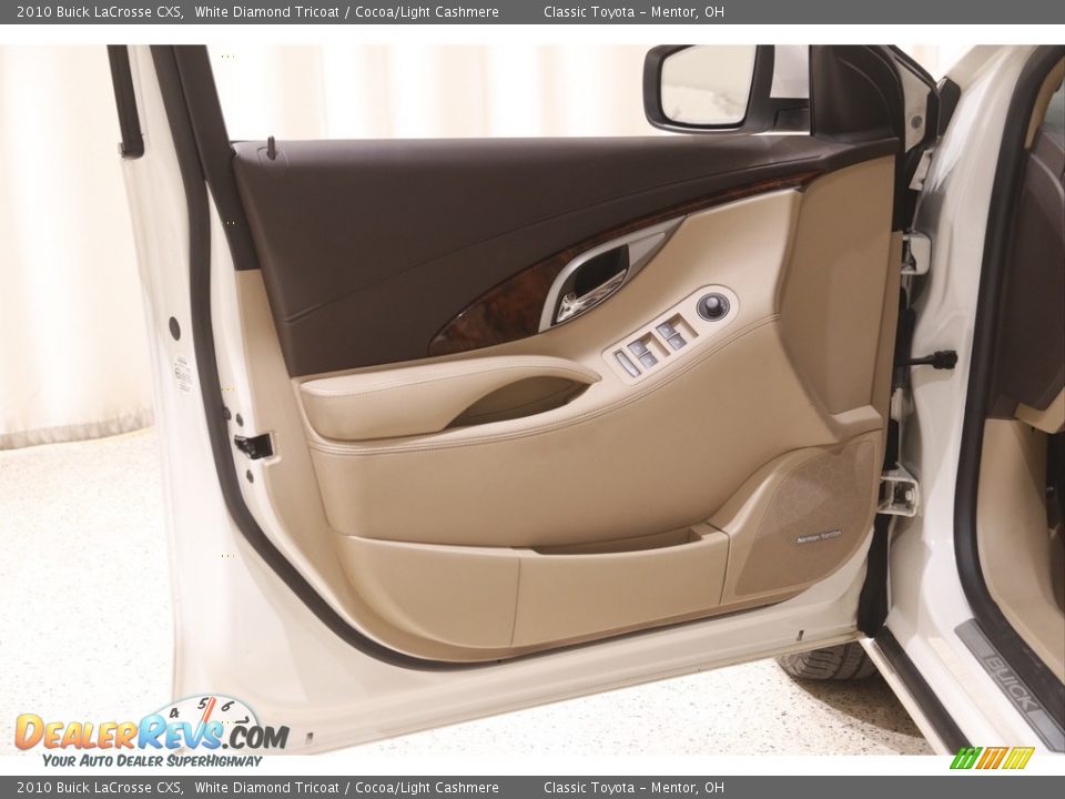 2010 Buick LaCrosse CXS White Diamond Tricoat / Cocoa/Light Cashmere Photo #4