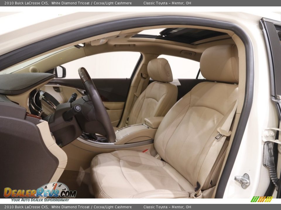 2010 Buick LaCrosse CXS White Diamond Tricoat / Cocoa/Light Cashmere Photo #5