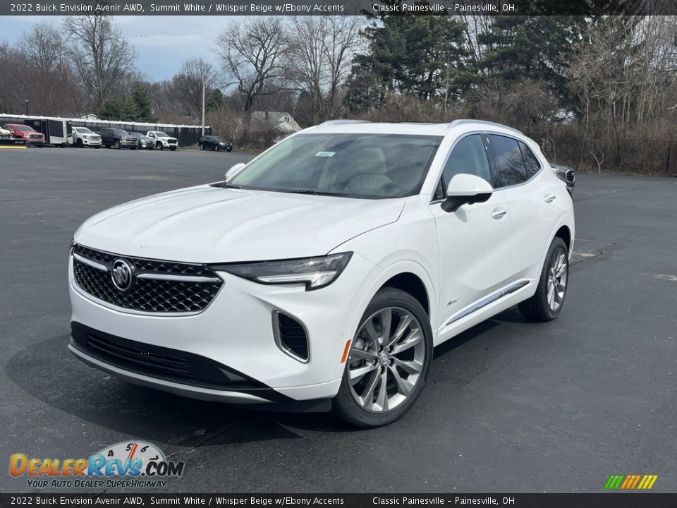 2022 Buick Envision Avenir AWD Summit White / Whisper Beige w/Ebony Accents Photo #1